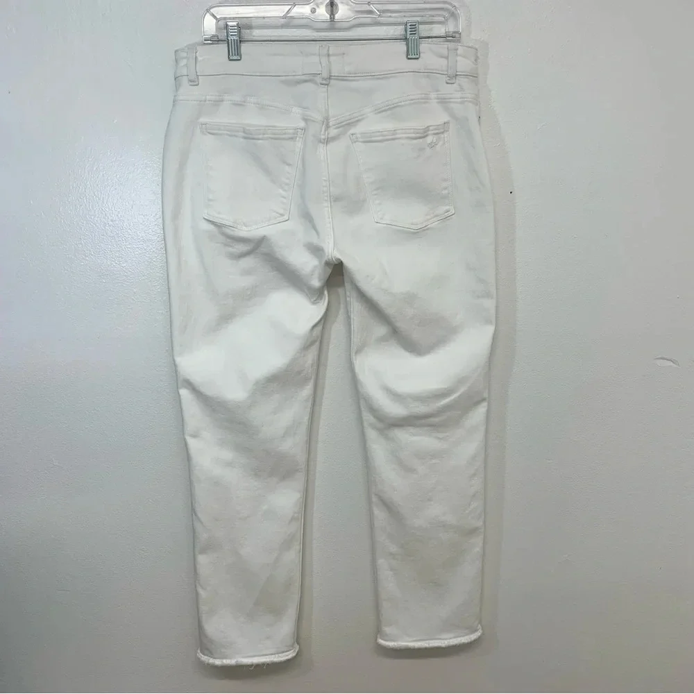 DL1961 Jeans Woman 32‎ White Mara Straight Ankle Instasculpt Stretch Pockets